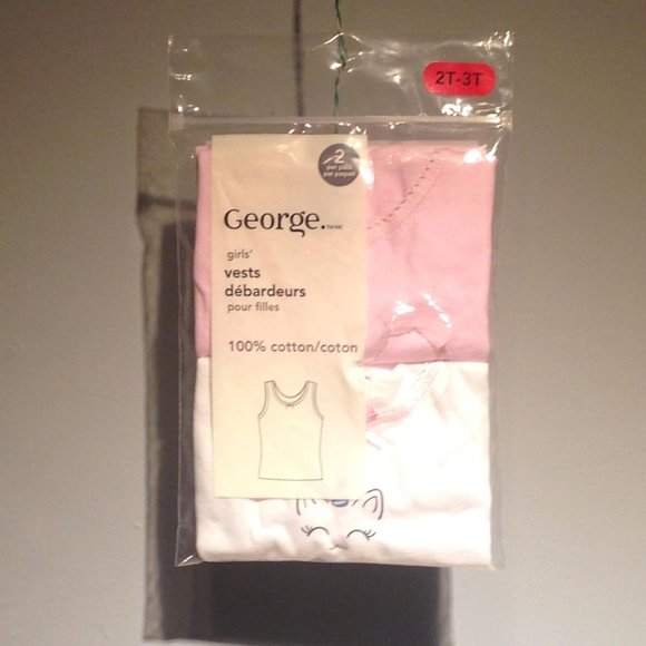 Pink Cat Print Tank Tops (2-Pack) - Picture 3 of 3